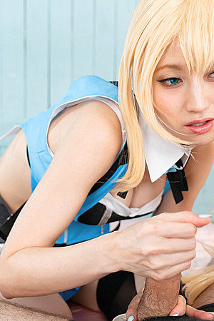 Mizuki Cosplay and handjob