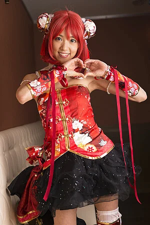 Naughty Satomi shows her new cosplay